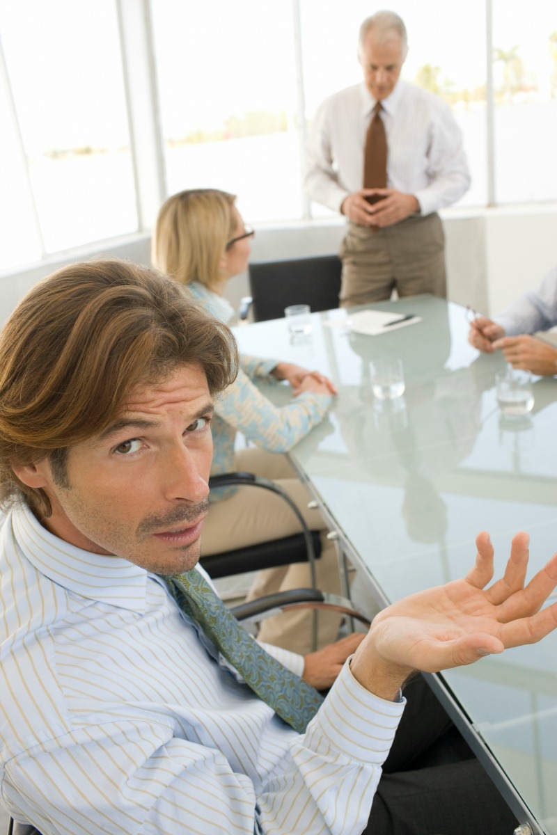 Business Man In Conference Meeting