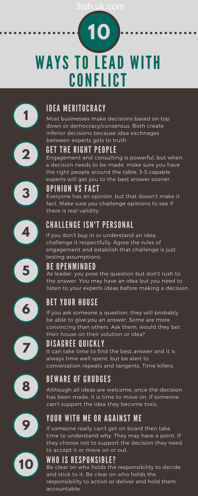 10 Rules Of Conflict